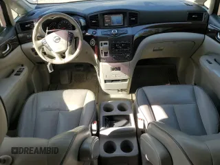 2015 Nissan Quest SV with VIN JN8AE2KP7F9120821, listed as a Copart auction lot 53998065 with 106,702 mi miles and Salvage Title. Bid and sale history available at carsss.com. Image 8.