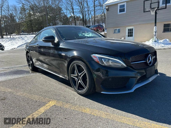 2018 Mercedes-Benz C 43 AMG with VIN WDDWJ6EB7JF625181, listed as a Copart auction lot 45785305 with 163,082 mi miles and Clean Title. Bid and sale history available at DreamBid. Image 4.