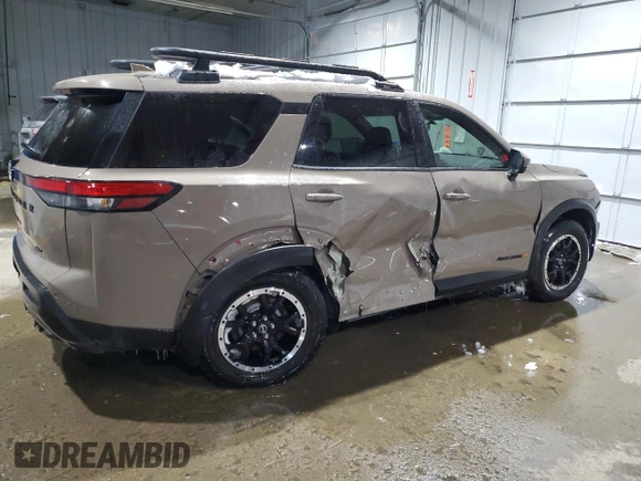 2023 Nissan Pathfinder SV z VIN 5N1DR3BD8PC212514, wystawiony jako Copart lot #44709455 z przebiegiem 49 497 mil mil oraz Szkoda całkowita • Salvage title. Historia ofert i sprzedaży dostępna na DreamBid. Obrazek 3.