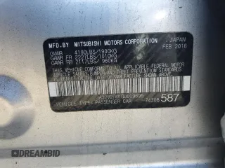 2016 Mitsubishi Lancer SE with VIN JA32V2FW1GU009695, listed as a Copart auction lot 47653375 with 191,030 mi miles and Salvage Title. Bid and sale history available at carsss.com. Image 12.