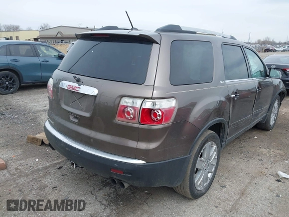 2010 GMC Acadia SLT2 z VIN 1GKLRNED2AJ128641, wystawiony jako IAAI lot #41997491 z przebiegiem 210 153 mil mil oraz . Historia ofert i sprzedaży dostępna na DreamBid. Obrazek 4.