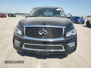 2017 Infiniti QX80 with VIN JN8AZ2NEXH9159646, listed as a Copart auction lot 74235294 with 50,650 mi miles and Salvage Title. Bid and sale history available at carsss.com. Image 5.
