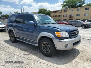 2003 Toyota Sequoia SR5 with VIN 5TDBT44A03S188921, listed as a Copart auction lot 52680205 with 236,946 mi miles and Salvage Title. Bid and sale history available at DreamBid. Image 4.
