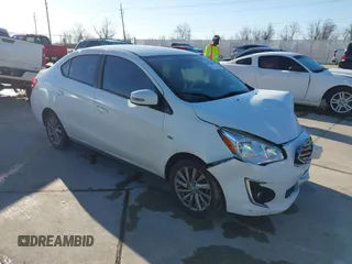 2019 Mitsubishi Mirage SE z VIN ML32F4FJ9KHF05737, wystawiony jako IAAI lot #41670639 z przebiegiem 54 150 mil mil oraz . Historia ofert i sprzedaży dostępna na DreamBid. Obrazek 1.