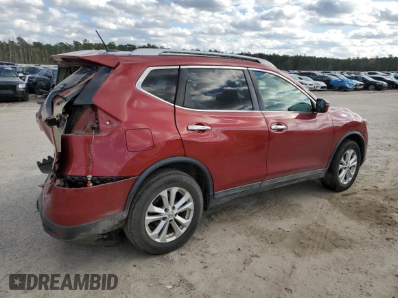 2016 Nissan Rogue SV with VIN 5N1AT2MT3GC900486, listed as a Copart auction lot 86704654 with 0 mi miles and Salvage Title. Bid and sale history available at carsss.com. Image 3.