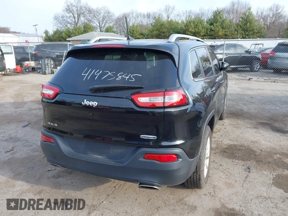 2016 Jeep Cherokee Latitude with VIN 1C4PJMCS6GW296570, listed as a IAAI auction lot 41975845 with 96,420 mi miles. Bid and sale history available at carsss.com. Image 4.