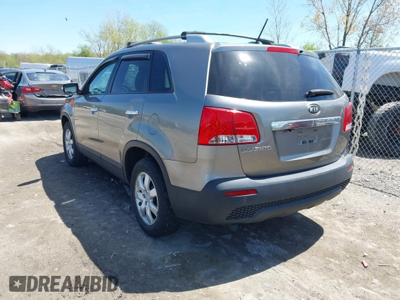 2011 Kia Sorento LX with VIN 5XYKT4A15BG175047, listed as a IAAI auction lot 42161402 with 102,509 mi miles and . Bid and sale history available at DreamBid. Image 3.