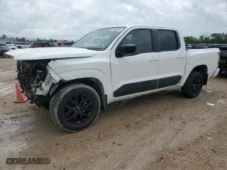 2023 Nissan Frontier SV with VIN 1N6ED1EJ7PN614104, listed as a Copart auction lot 54500895 with 24,099 mi miles and Salvage Title. Bid and sale history available at carsss.com. Image 1.