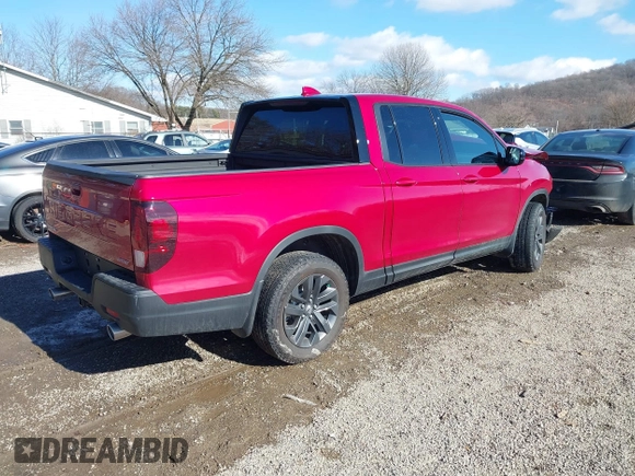 2025 Honda Ridgeline Sport z VIN 5FPYK3F13SB007230, wystawiony jako IAAI lot #41480933 z przebiegiem 205 mil mil oraz . Historia ofert i sprzedaży dostępna na DreamBid. Obrazek 4.