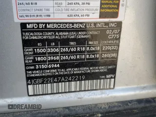 2007 Mercedes-Benz GL-Class with VIN 4JGBF22E47A242219, listed as a Copart auction lot 71835974 with 152,354 mi miles and Salvage Title. Bid and sale history available at carsss.com. Image 13.