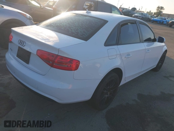 2014 Audi A4 Premium with VIN WAUAFAFL2EN024639, listed as a IAAI auction lot 41444440 with 149,547 mi miles. Bid and sale history available at carsss.com. Image 4.