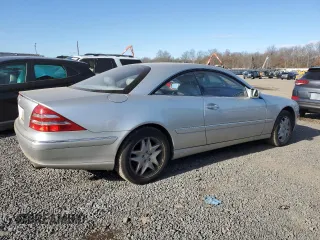 2001 Mercedes-Benz CL-Class with VIN WDBPJ75J91A018531, listed as a Copart auction lot 83303954 with 23,660 mi miles and Salvage Title. Bid and sale history available at carsss.com. Image 3.