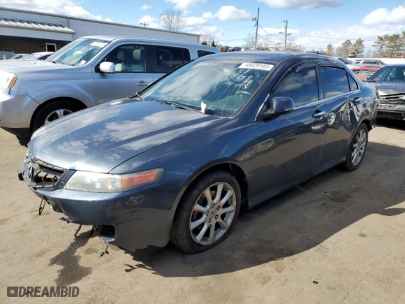 2007 Acura TSX Navi with VIN JH4CL96997C014372, listed as a Copart auction lot 48029165 with 216,550 mi miles and Salvage Title. Bid and sale history available at carsss.com. Image 1.