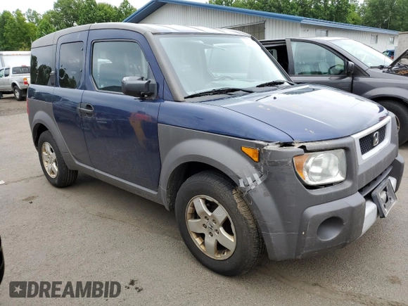 2003 Honda Element EX with VIN 5J6YH28573L042542, listed as a Copart auction lot 62271825 with 219,823 mi miles and Salvage title. Bid and sale history available at DreamBid. Image 4.