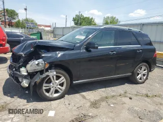 2014 Mercedes-Benz M 350 with VIN 4JGDA5HB0EA359718, listed as a Copart auction lot 58902625 with 120,480 mi miles and Salvage title. Bid and sale history available at DreamBid. Image 1.