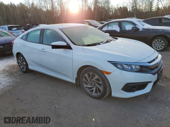 2017 Honda Civic EX with VIN 2HGFC2F83HH008497, listed as a Copart auction lot 86458684 with 81,811 mi miles and Clean Title. Bid and sale history available at DreamBid. Image 4.