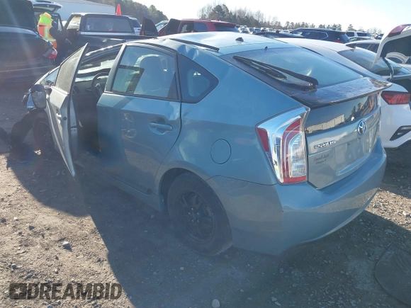2013 Toyota Prius One with VIN JTDKN3DU2D5681411, listed as a IAAI auction lot 41687126 with 166,146 mi miles. Bid and sale history available at carsss.com. Image 3.