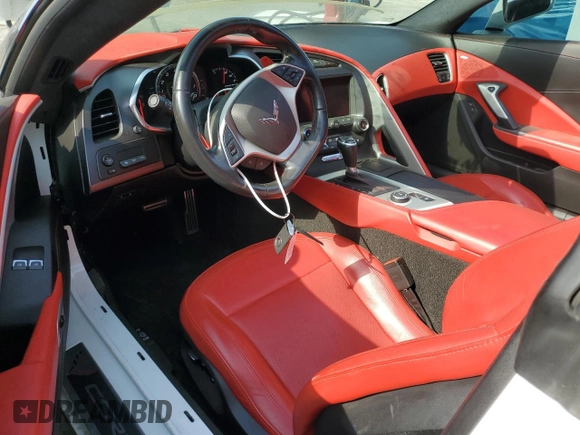 2017 Chevrolet Corvette with VIN 1G1Y12D71H5108170, listed as a Copart auction lot 52638315 with 59,323 mi miles and Salvage title. Bid and sale history available at DreamBid. Image 8.
