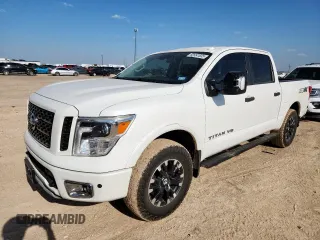 2019 Nissan Titan Platinum Reserve with VIN 1N6AA1E57KN533882, listed as a Copart auction lot 60991835 with 109,970 mi miles and Clean title. Bid and sale history available at DreamBid. Image 1.