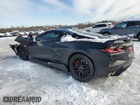 2021 Chevrolet Corvette 2LT z VIN 1G1YB2D49M5100539, wystawiony jako Copart lot #87811275 z przebiegiem 24 025 mil mil oraz Szkoda całkowita • Salvage title. Historia ofert i sprzedaży dostępna na DreamBid. Obrazek 2.