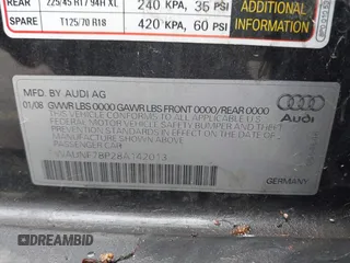2008 Audi A3 with VIN WAUNF78P28A142013, listed as a IAAI auction lot 42571799 with 183,276 mi miles and . Bid and sale history available at DreamBid. Image 9.