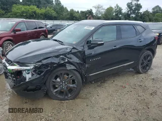 2019 Chevrolet Blazer Premier with VIN 3GNKBFRS7KS691329, listed as a Copart auction lot 70900504 with 47,706 mi miles and Salvage title. Bid and sale history available at DreamBid. Image 1.