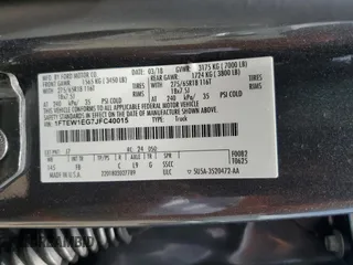 2018 Ford F-150 XL with VIN 1FTEW1EG7JFC40015, listed as a Copart auction lot 60659755 with 194,645 mi miles and Salvage title. Bid and sale history available at DreamBid. Image 13.