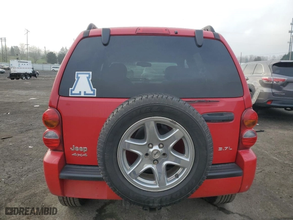 2003 Jeep Liberty Limited with VIN 1J8GL58K33W653019, listed as a Copart auction lot 89282485 with 167,216 mi miles and Salvage Title. Bid and sale history available at carsss.com. Image 6.
