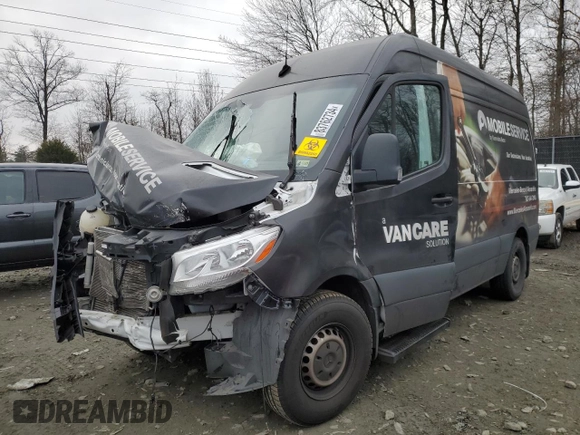 2020 Mercedes-Benz Sprinter with VIN W1W4EBHY1LP210907, listed as a Copart auction lot 83762734 with Not Provided miles and Salvage Title. Bid and sale history available at DreamBid. Image 1.