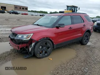 2019 Ford Explorer Sport with VIN 1FM5K8GT7KGB38901, listed as a Copart auction lot 57345485 with 77,906 mi miles and Salvage title. Bid and sale history available at DreamBid. Image 1.