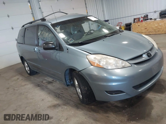 2007 Toyota Sienna CE with VIN 5TDZK23C97S011332, listed as a IAAI auction lot 41972813 with 168,109 mi miles and . Bid and sale history available at DreamBid. Image 1.
