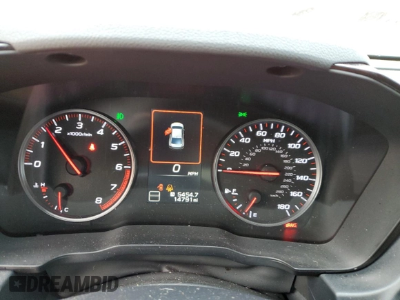 2022 Subaru WRX Premium with VIN JF1VBAF69N9025733, listed as a Copart auction lot 45037225 with 14,791 mi miles and Salvage title. Bid and sale history available at DreamBid. Image 9.