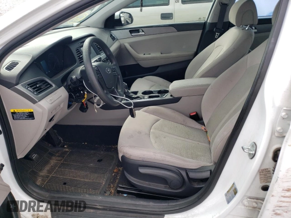 2016 Hyundai Sonata SE with VIN 5NPE24AF8GH366649, listed as a Copart auction lot 66293453 with 95,268 mi miles and Salvage title. Bid and sale history available at DreamBid. Image 7.