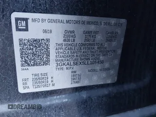2020 GMC Terrain Denali with VIN 3GKALSEX5LL105450, listed as a IAAI auction lot 41228886 with 157,520 mi miles and . Bid and sale history available at DreamBid. Image 9.