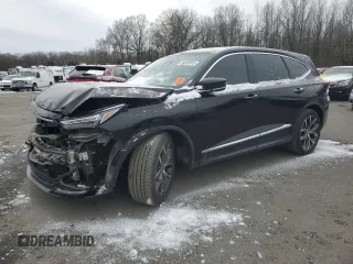 2022 Acura MDX w/Technology Package with VIN 5J8YE1H42NL005726, listed as a Copart auction lot 89049915 with 57,838 mi miles and Salvage Title. Bid and sale history available at carsss.com. Image 1.