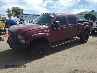 2008 Ford F-250 XL with VIN 1FTSW21R18EB49340, listed as a Copart auction lot 62421085 with 144,296 mi miles and Salvage title. Bid and sale history available at DreamBid. Image 1.