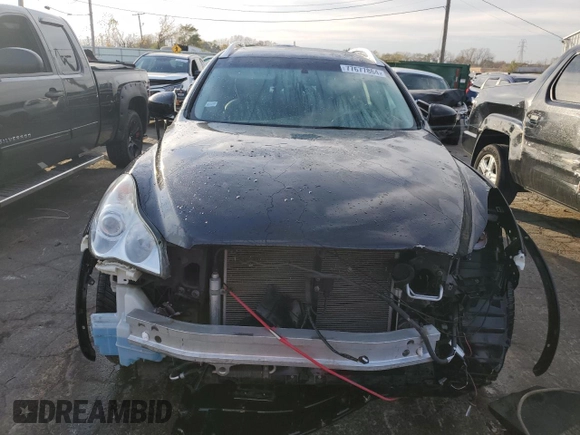 2012 Infiniti EX Journey with VIN JN1AJ0HR7CM452676, listed as a Copart auction lot 77677864 with 65,137 mi miles and Salvage Title. Bid and sale history available at DreamBid. Image 5.