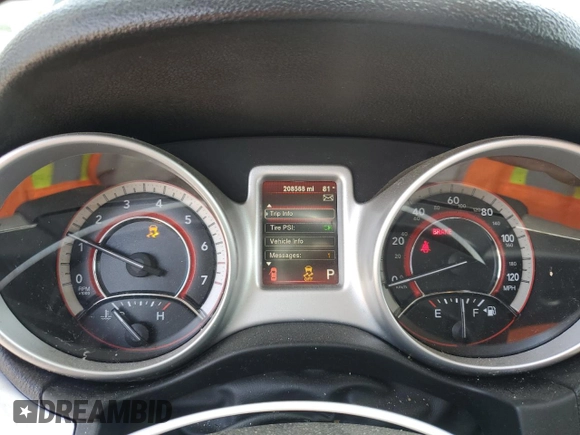 2014 Dodge Journey SXT z VIN 3C4PDDBG2ET242867, wystawiony jako Copart lot #51166995 z przebiegiem 208 568 mil mil oraz Szkoda całkowita • Salvage title. Historia ofert i sprzedaży dostępna na DreamBid. Obrazek 9.