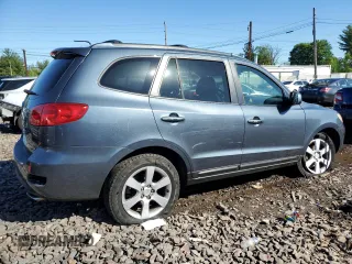2007 Hyundai Santa Fe SE with VIN 5NMSH73E77H125590, listed as a Copart auction lot 56224455 with 185,319 mi miles and Salvage title. Bid and sale history available at DreamBid. Image 3.