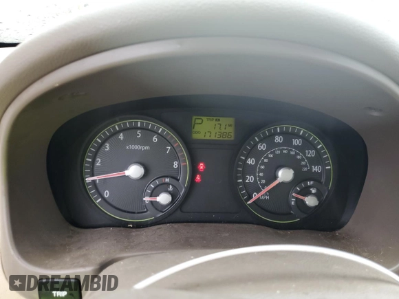 2007 Kia Rio LX with VIN KNADE123076227001, listed as a Copart auction lot 70975104 with 171,386 mi miles and Salvage Title. Bid and sale history available at carsss.com. Image 9.