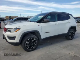 2020 Jeep Compass Trailhawk with VIN 3C4NJDDB3LT189398, listed as a Copart auction lot 88671285 with 75,672 mi miles and Salvage title. Bid and sale history available at DreamBid. Image 1.