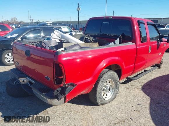 2004 Ford F-250 XL with VIN 1FTNX20P94EA35929, listed as a IAAI auction lot 41312886 with 338,765 mi miles and . Bid and sale history available at DreamBid. Image 4.