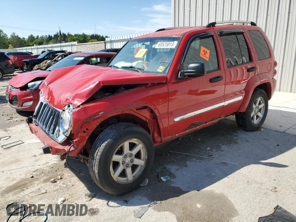 2005 Jeep Liberty Limited z VIN 1J4GL58K75W566180, wystawiony jako Copart lot #68525814 z przebiegiem Nie podano mil oraz Nie do naprawy • Non repairable. Historia ofert i sprzedaży dostępna na DreamBid. Obrazek 1.