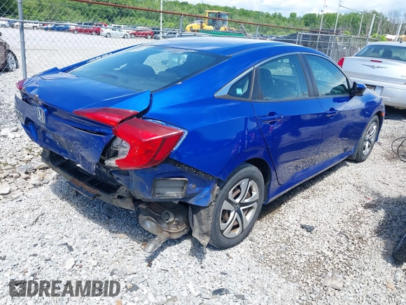 2017 Honda Civic LX with VIN 19XFC2F53HE061622, listed as a IAAI auction lot 42096381 with 86,492 mi miles and . Bid and sale history available at DreamBid. Image 4.