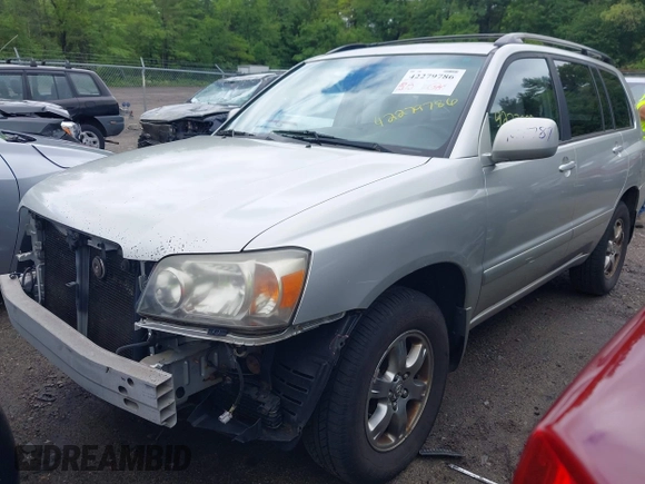 2006 Toyota Highlander w/3rd Row z VIN JTEEP21A160162468, wystawiony jako IAAI lot #42279786 z przebiegiem 149 578 mil mil oraz . Historia ofert i sprzedaży dostępna na DreamBid. Obrazek 2.