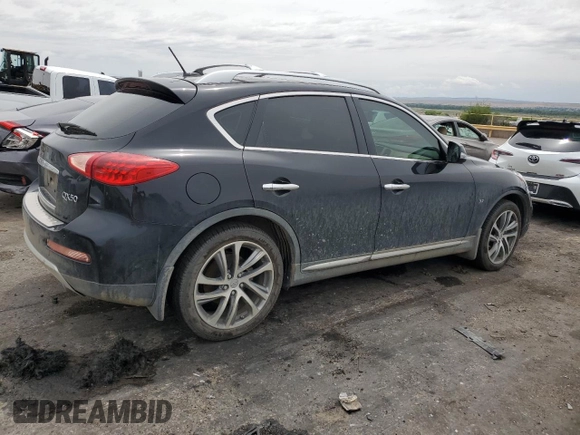 2016 Infiniti QX50 with VIN JN1BJ0RR5GM270631, listed as a Copart auction lot 57956974 with 0 mi miles and Salvage Title. Bid and sale history available at carsss.com. Image 3.