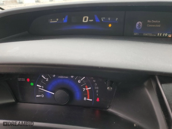 2013 Honda Civic Sdn EX-L with VIN 19XFB2F91DE048819, listed as a Copart auction lot 50530905 with 154,773 mi miles and Salvage Title. Bid and sale history available at carsss.com. Image 9.