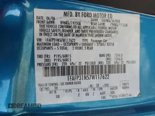 2007 Ford Focus S with VIN 1FAFP31N57W117622, listed as a Copart auction lot 45562335 with 232,209 mi miles and Salvage Title. Bid and sale history available at DreamBid. Image 13.