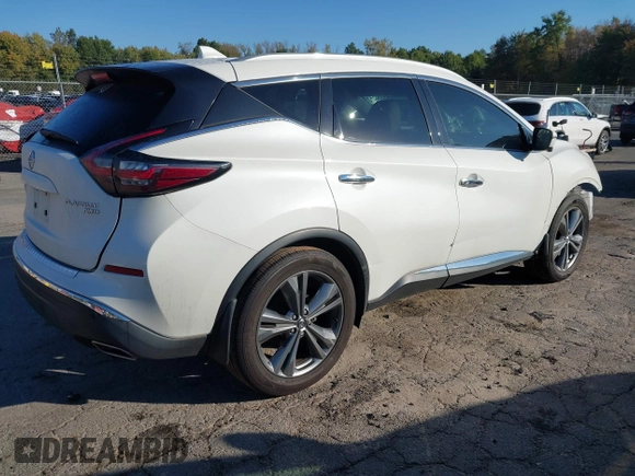 2019 Nissan Murano S with VIN 5N1AZ2MS3KN142961, listed as a IAAI auction lot 37797444 with 50,327 mi miles. Bid and sale history available at carsss.com. Image 4.