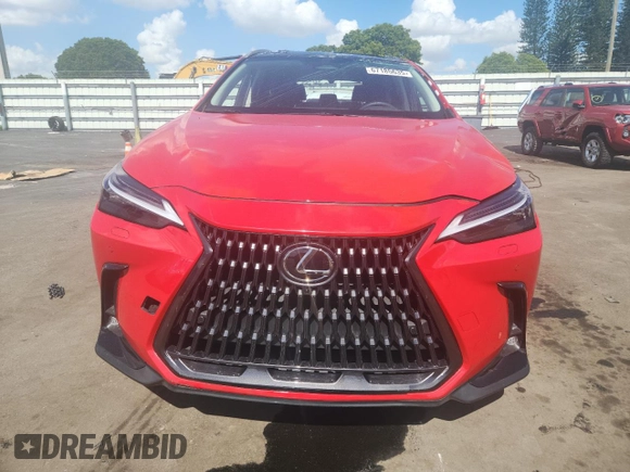 2025 Lexus NX 350h Luxury with VIN 2T2HKCEZ5SC032842, listed as a Copart auction lot 67185635 with 8,429 mi miles and Salvage title. Bid and sale history available at DreamBid. Image 5.